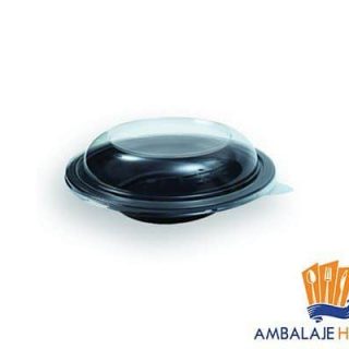 Caserola din plastic pentru salata rotunda
