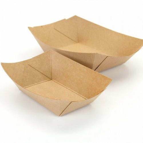 Barcuta din carton kraft mare, 250 buc/set