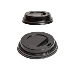 Capace din plastic negre, 100 buc/set, 16 OZ