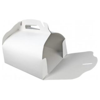 Cutie tort alba din carton