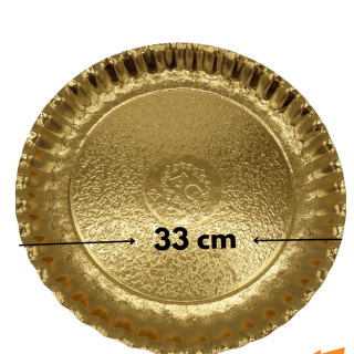 Tava aurie din carton, R4, Ø33 cm