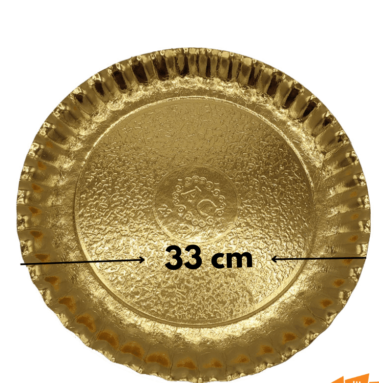 Tava aurie din carton, R4, Ø33 cm