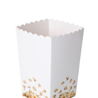 Cutie din carton pentru popcorn, 100 buc/set, Mare