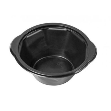 Bol supa plastic negru Termosudabil, 16oz, 45 buc/set