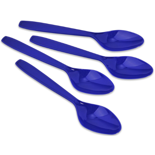 Lingurite de unica folosinta, albastre