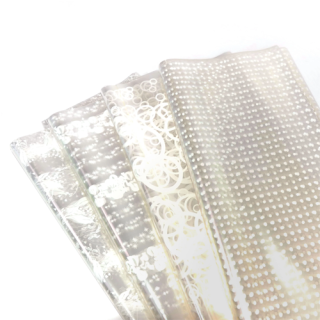 Celofan pentru patiserie, cu model mix, 100 buc/set