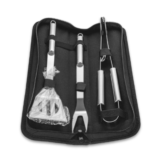 Set ustensile din inox, pentru gratar, 3 piese